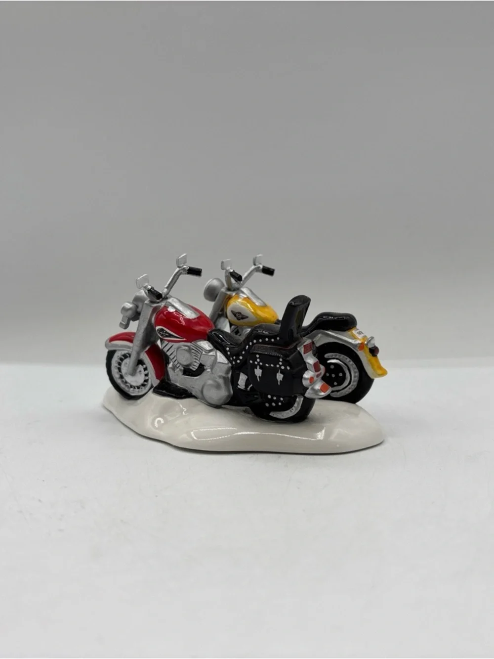 Department 56 1996 Vintage Original Snow Harley Davidson Fat Boy & Softail 54900